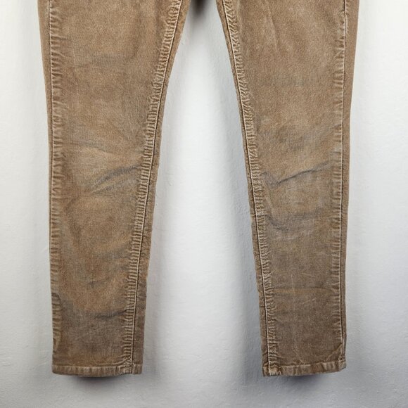 Levi's Surplus Skinny Low Rise White Tab Corduroy Pants Tan sz 27 - Picture 4 of 13